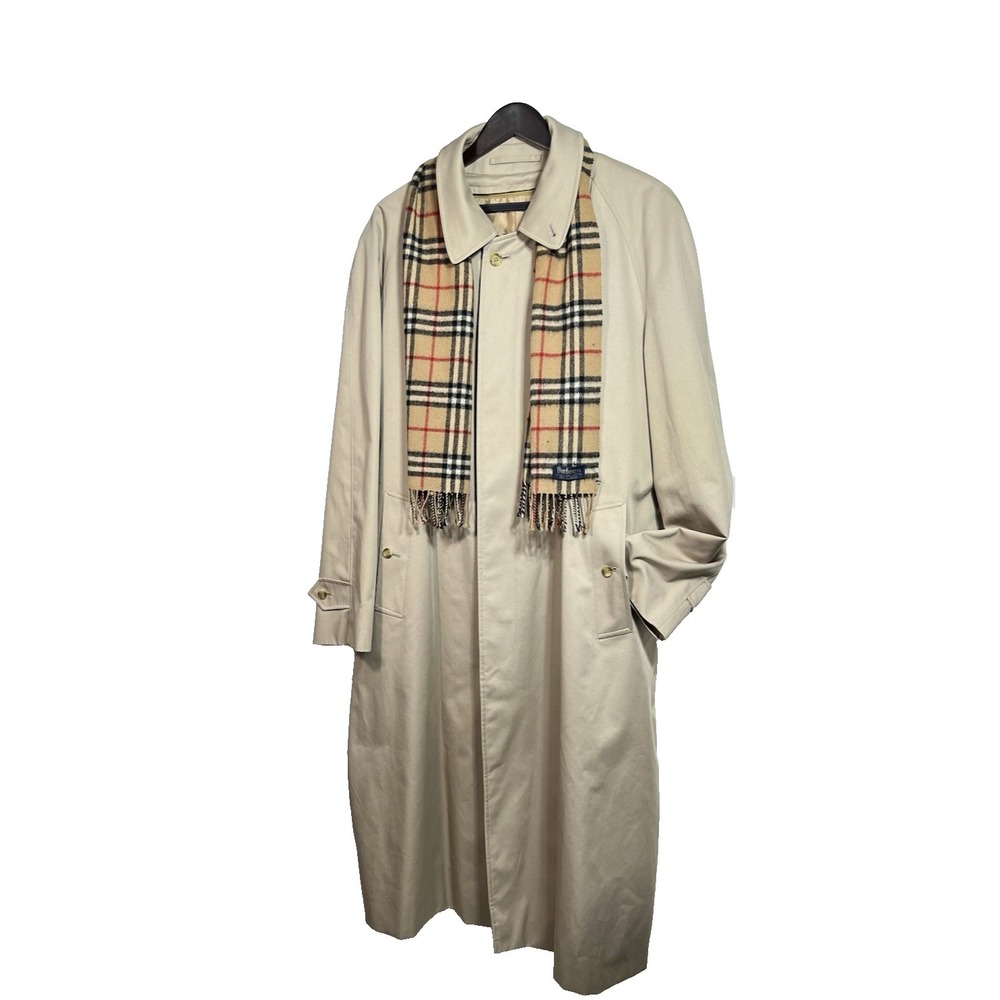 Burberry London Heritage Camden Long Car Trench Coat 52/48 Gabardine Honey